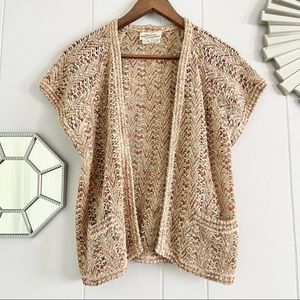 Vintage Missoni Bloomingdales Tan Knit Cardigan